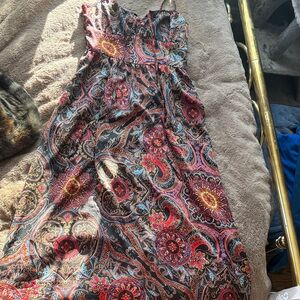 Colorful Paisley Maxi Dress